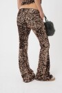 PANTALON FLARE DE LENTEJUELAS. Cobre