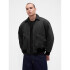 WASHED CANVAS BOMBER BLACK 1