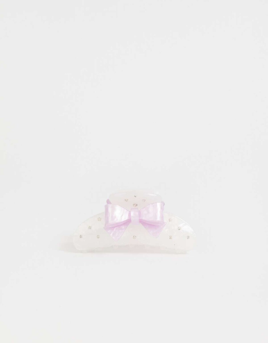 Broche Con Moño - Combinacion Bicolor 