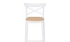 Taburete Plats - Simil Rattan Blanco