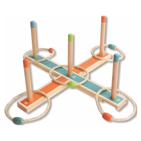 Juego de lanzamiento de Aros de madera Juego de lanzamiento de Aros de madera
