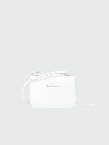 Longchamp -Cartera pequeña de cuero, Box-trot Negro con Logo