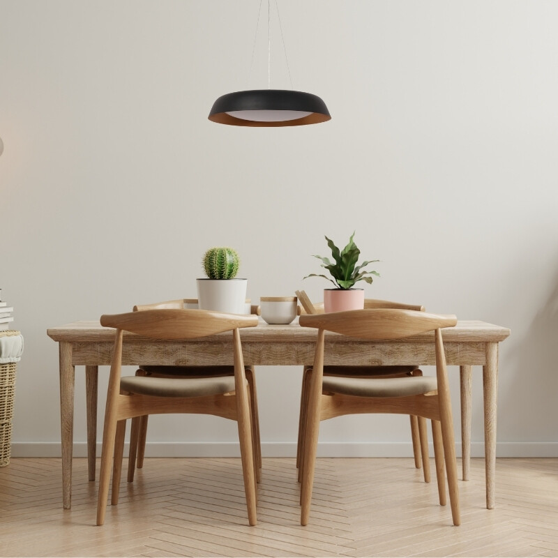 LUMINARIA COLGANTE DECORATIVA DIMERIZABLE HARLEY CCT 25W Luminaria Colgante Dimerizable Harley Negra Cooper