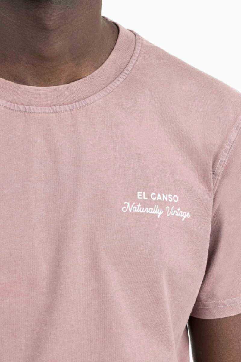 Camiseta Tinte Natural Rosa