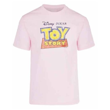 Camiseta Remera a la Base Toy Story Sketch ROSA