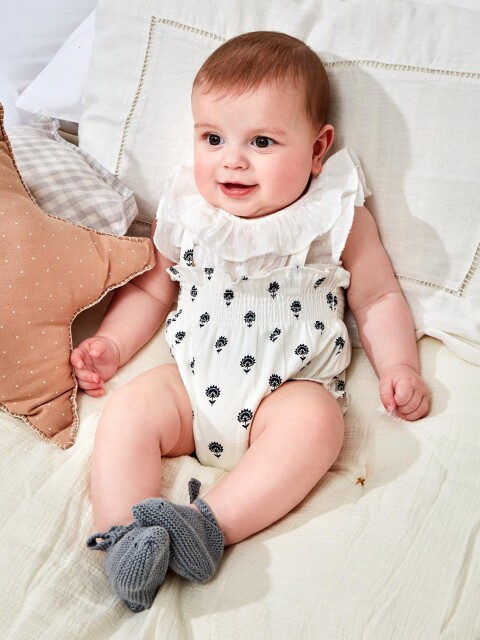 Bombacho Estampado Blanco