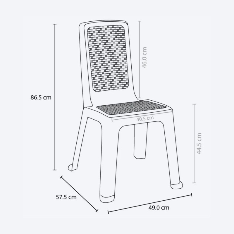 Silla Rimax Eterna Sin Brazos Wengue Silla Rimax Eterna Sin Brazos Wengue