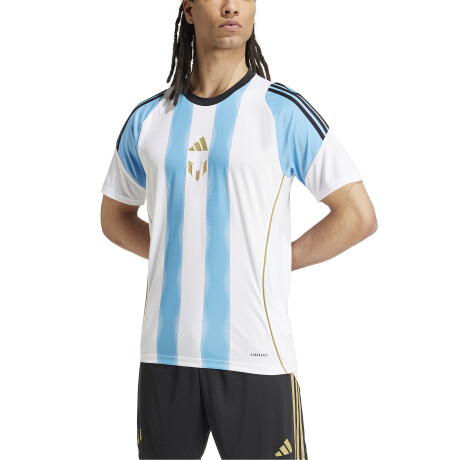 CAMISETA ENTRENAMIENTO adidas MESSI white/semi blue burst