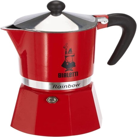 Cafetera Bialetti Rainbow 3 Pocillos Roja (Aluminio) ROJO
