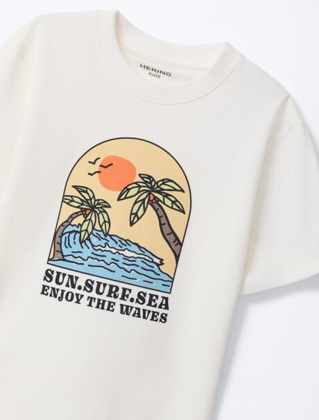 CAMISETA CON ESTAMPA MULTICOLOR