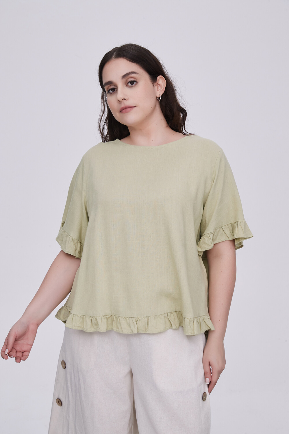 Blusa Abbas Verde Oliva Claro