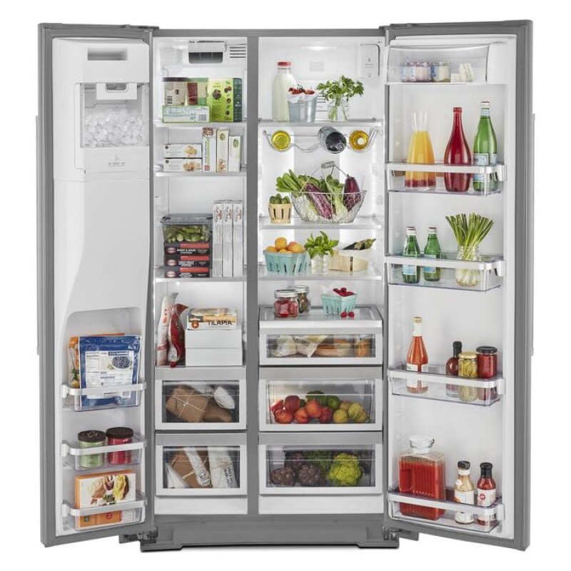 NEVERA SIDE BY SIDE KITCHEN-AID, 23 P.C.,COUNTER DEPTH 001