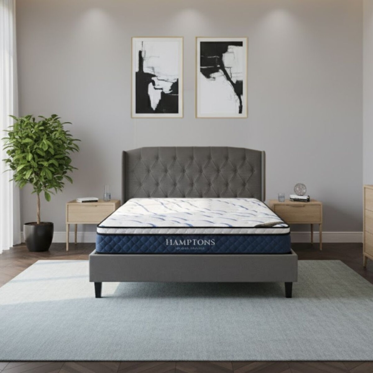 Sommier Queen Hamptons Scandium con Respaldo 