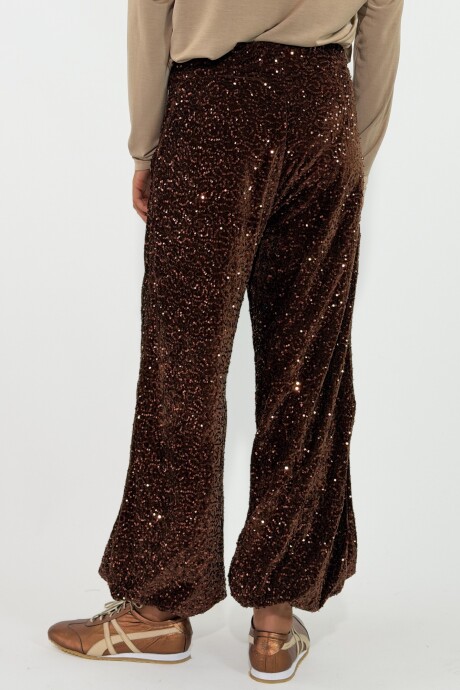 PANTALON GLOW Marron