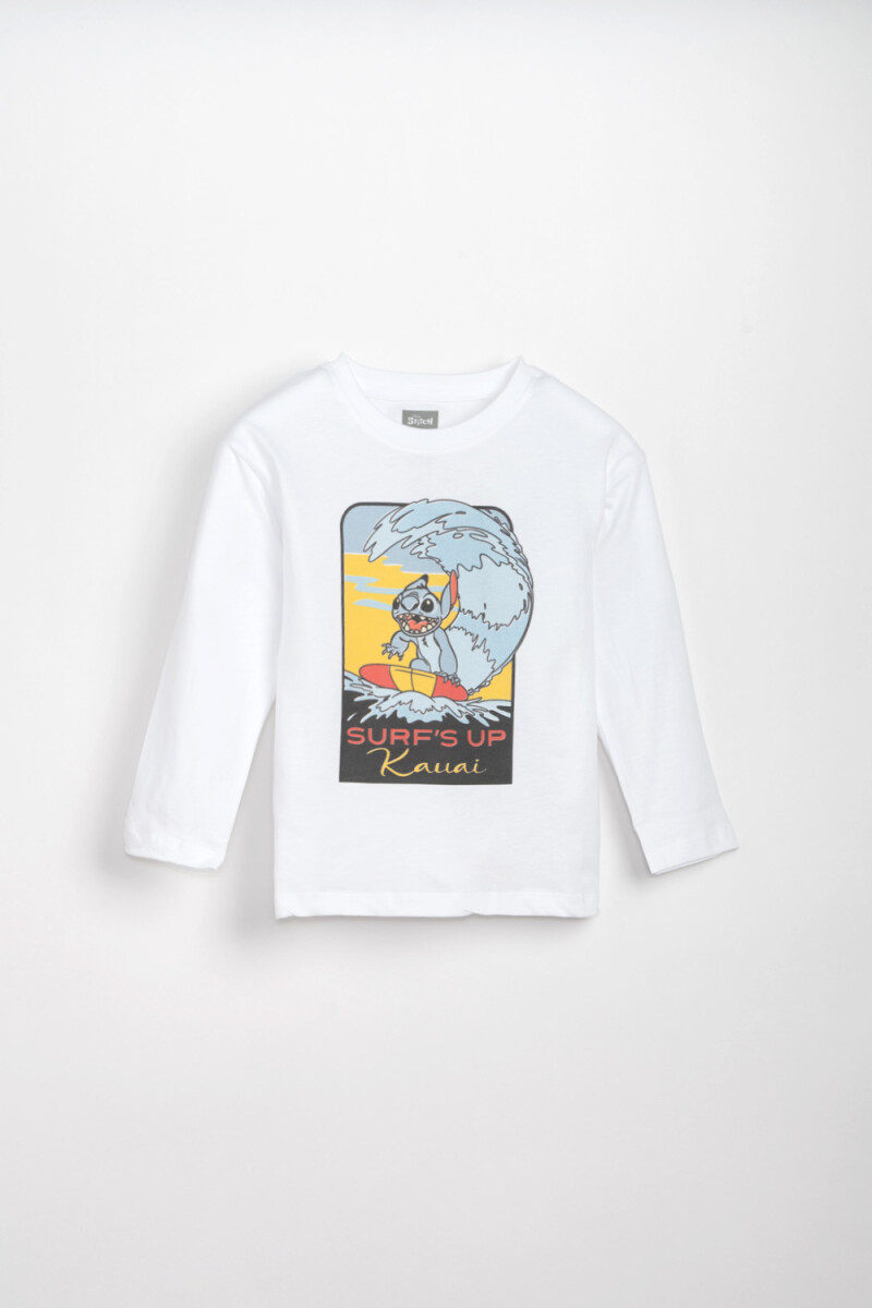 Remera estampada Surf Blanco