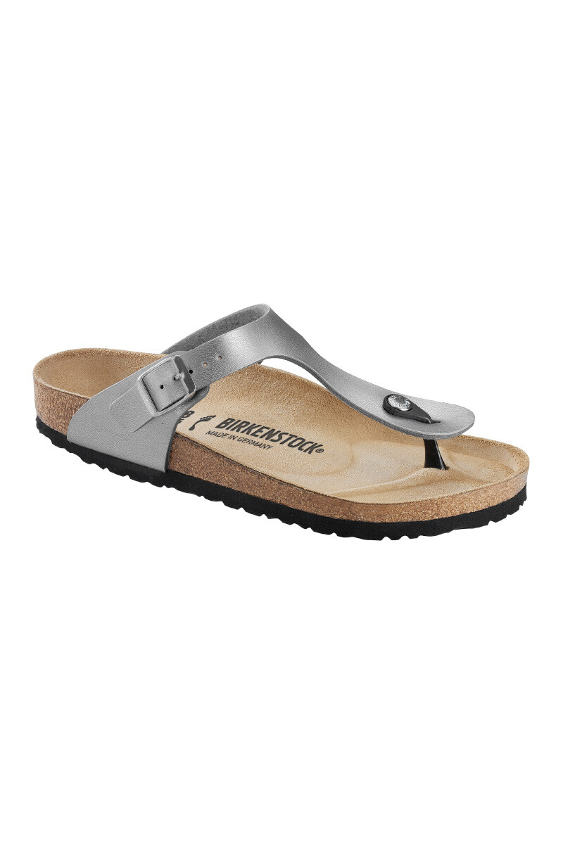 Sandalia Gizeh Birko-flor - Regular - Plateado 