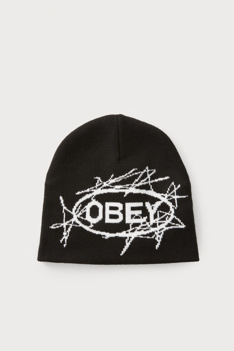 OBEY SCRAM BEANIE Negro