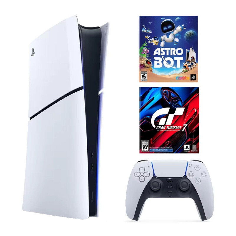 CONSOLA SONY PLAYSTATION 5 SLIM DIGITAL + 2 JUEGOS CONSOLA SONY PLAYSTATION 5 SLIM DIGITAL + 2 JUEGOS
