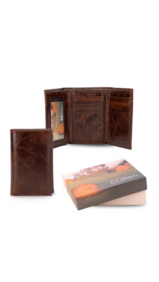 BILLETERA CUERO SETH - WHISKY 
