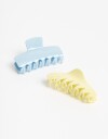 Broches Sets Acrilico Set De 2 Broches Maxi. - Combinacion Bicolor