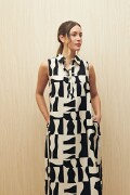 VESTIDO LUCIA PRINTED Negro/Blanco