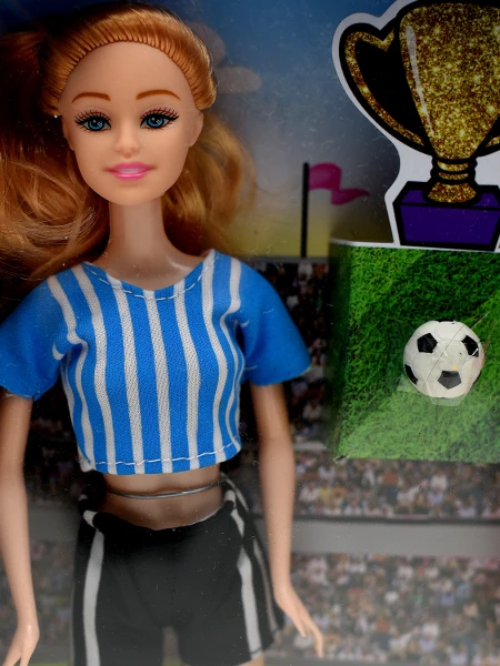 MUÑECOS FUTBOL Y PORRISTA ROJO