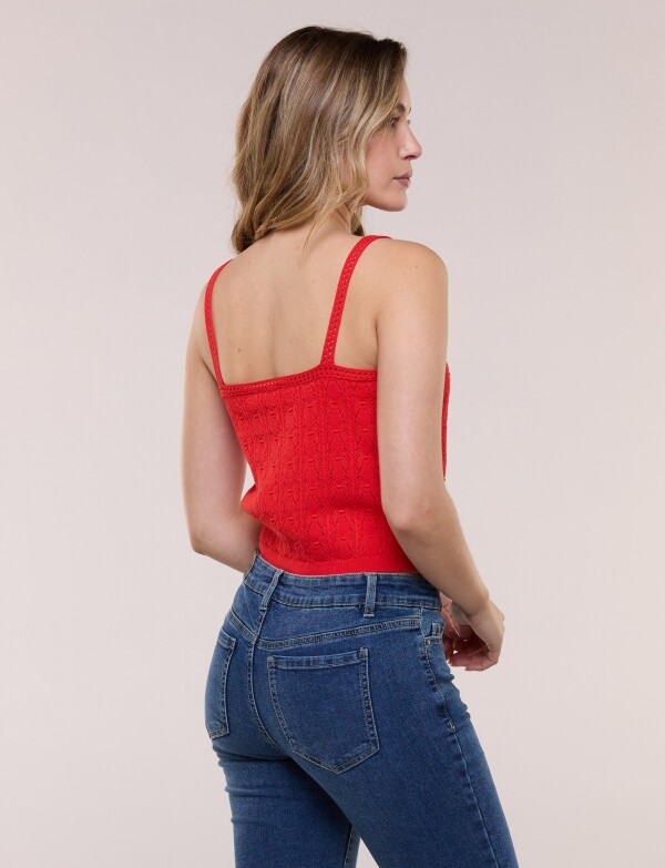 Top Tejido ROJO
