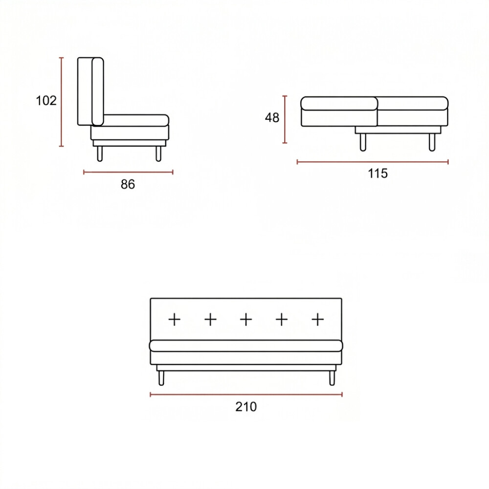 SOFÁ SILLÓN CAMA AUDAX 2 CUERPOS BEIGE