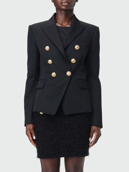 BALMAIN - BLAZER ENTALLADO 6 BOTONES Negro