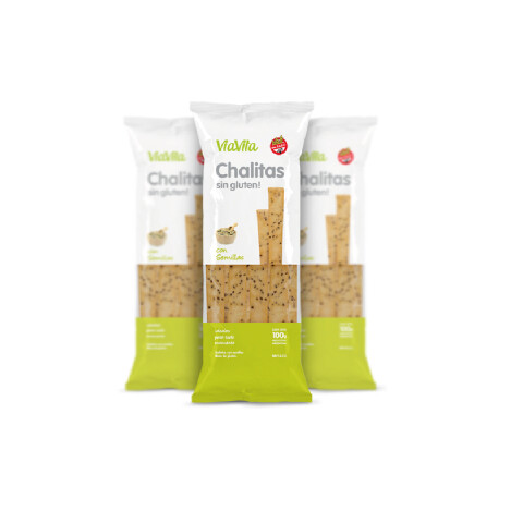 Galletitas Chalitas Con Semillas Sin Gluten 100g Chalitas Clasicas Semillas S/g