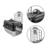 Transportadora Rígida Para Mascotas N1 Perro Gato Resistente Variante Color Gris