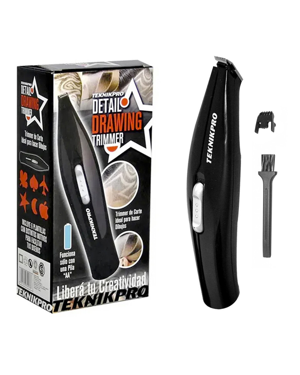 Mini trimmer inalámbrico para cabello Teknikpro Detail Drawing 