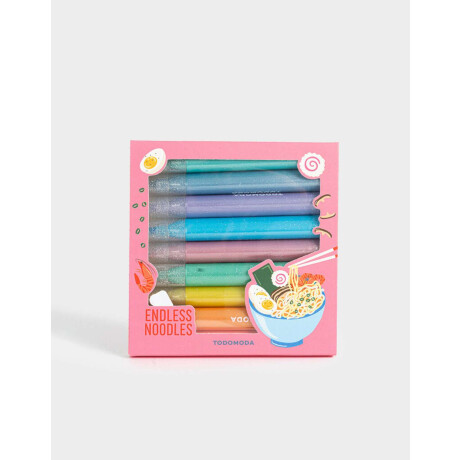 Set De 9 Resaltadores Con Glitter Combinacion Multicolor