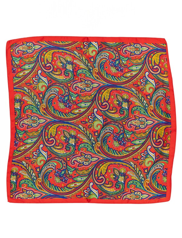 Pañuelo Arabescos ROJO/MULTI