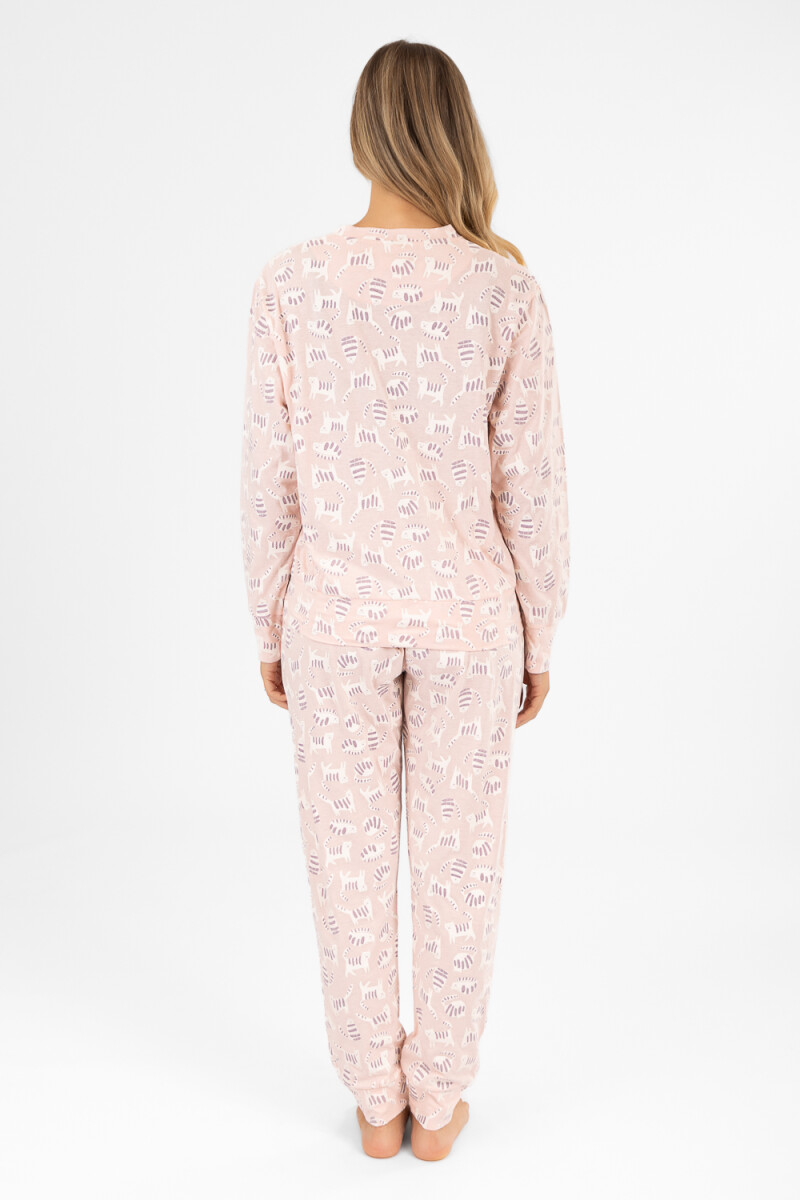 Pijama cat lover Rosado
