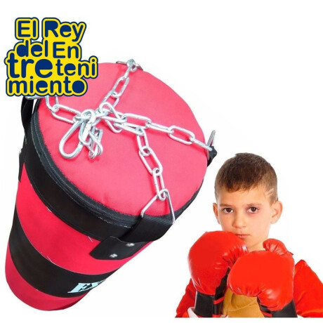 Kit Boxeo Expert Bolsa 65cm + Cadena + Guantes Niño Cmb000474