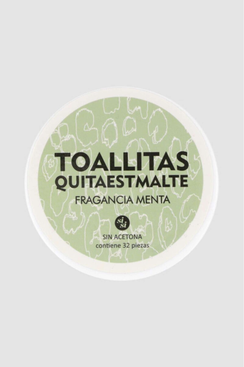 Toallitas quita esmalte - Menta 