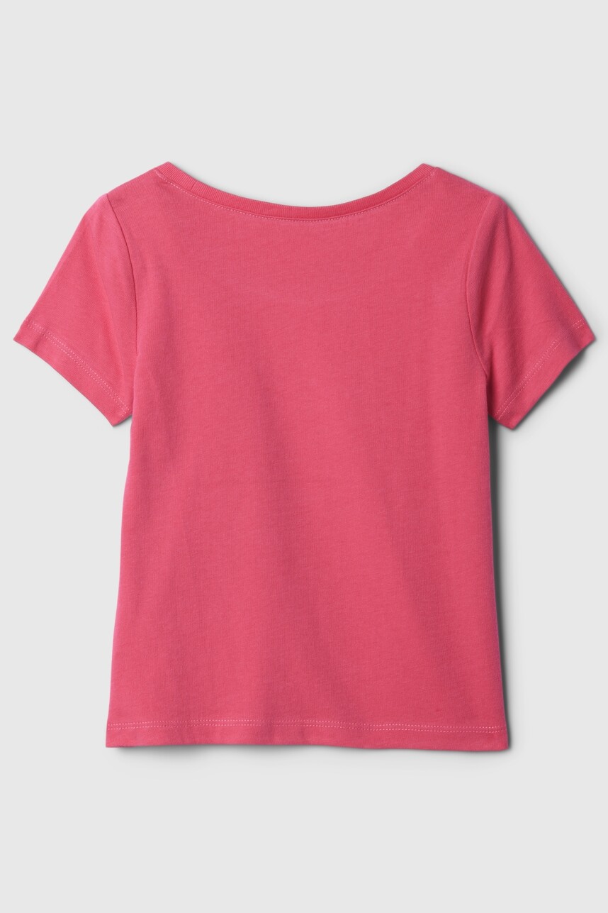 Remera Logo Gap Toddler Niña Pink Hibiscus 486