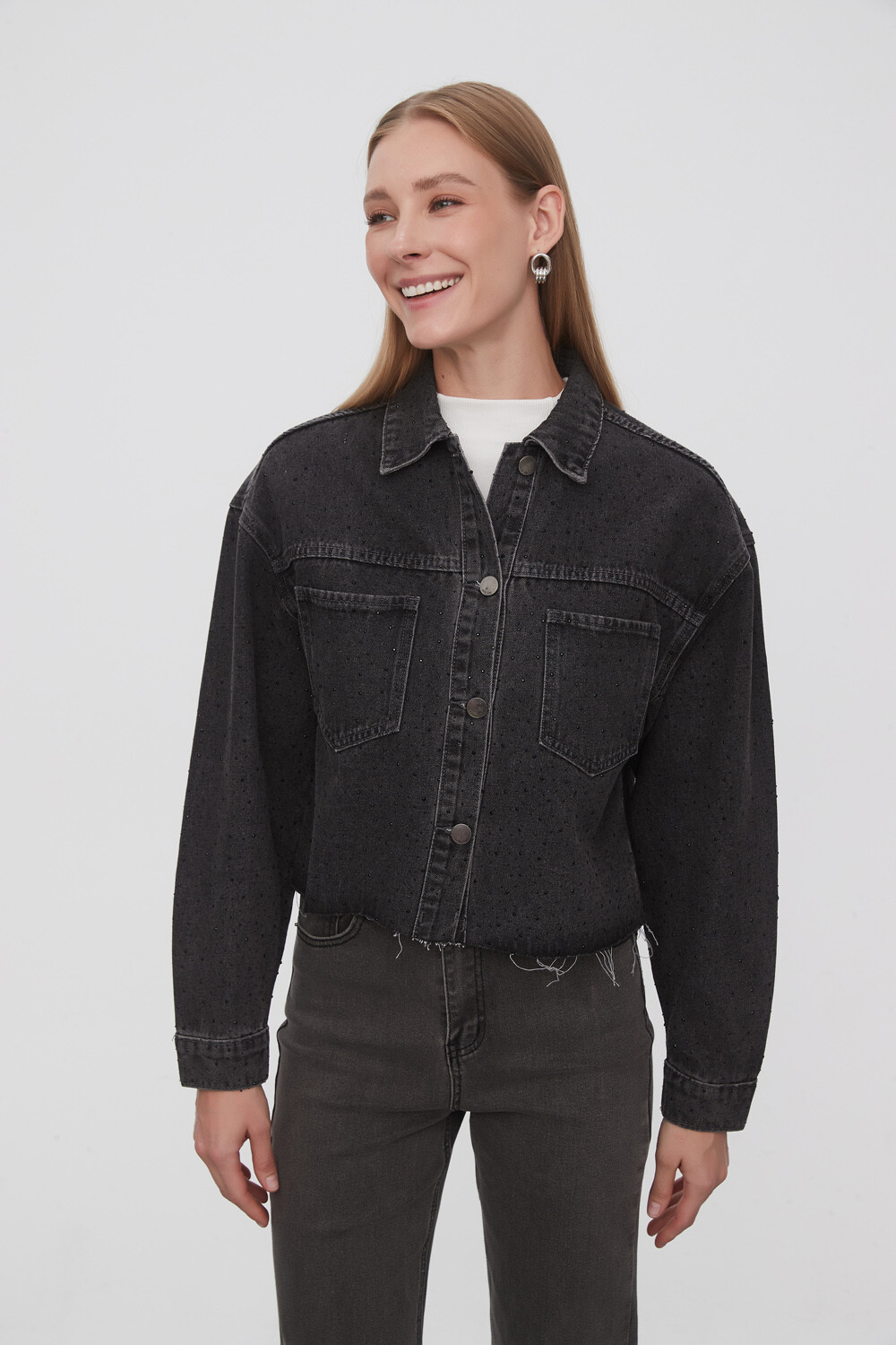Campera Helen Gris Medio