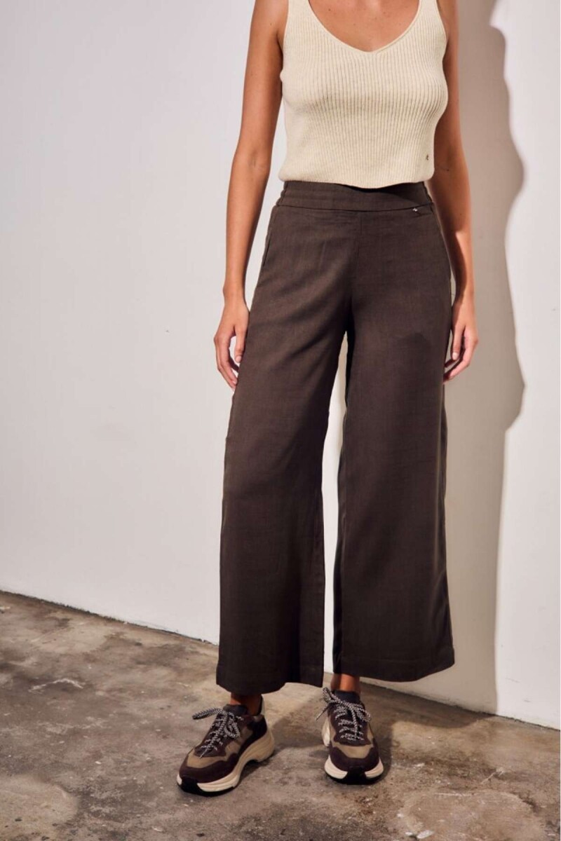 Pantalón Lino - Oliva 
