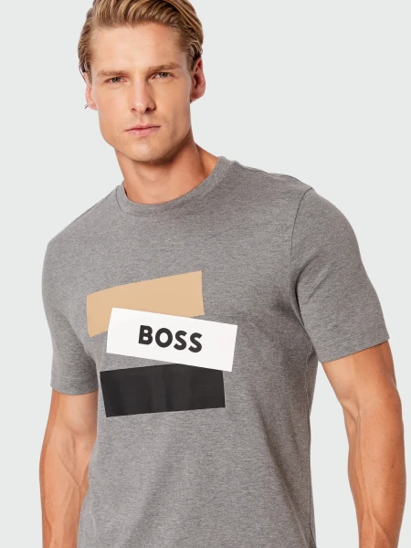 BOSS -Remera de algodón regular fit, Tessler Arena