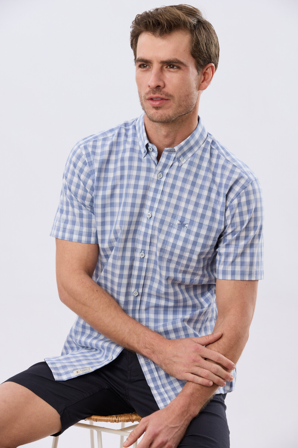 CAMISA CUADROS Azul Claro