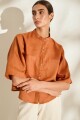 CAMISA ALA Terracota