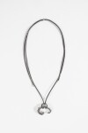 Collar cordón metal bull plateado