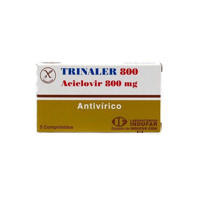 TRINALER 800 MG. CJ X 5 COMP. única