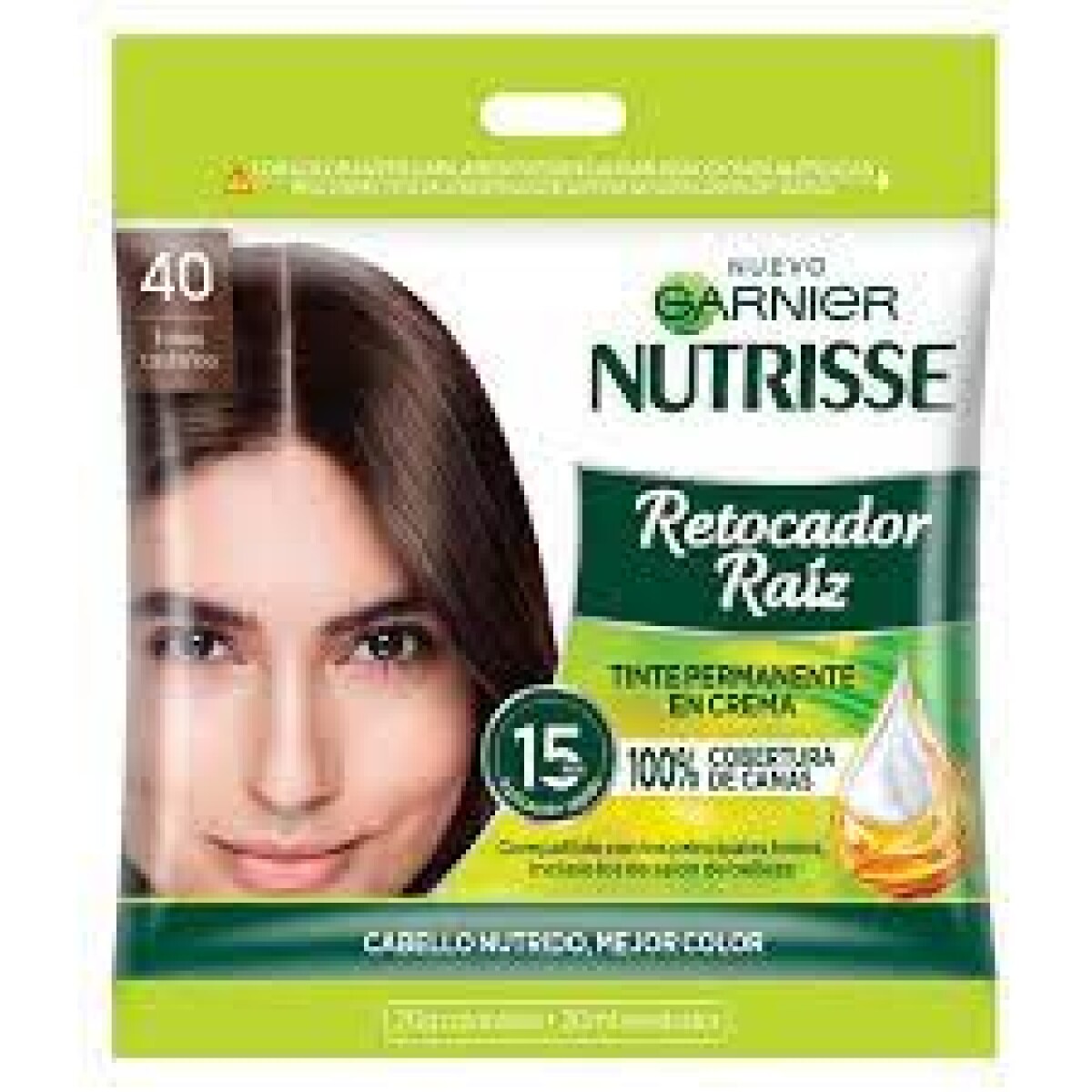 Tinta Garnier Nutrisse Retocado de Raíz N°40 20ml 