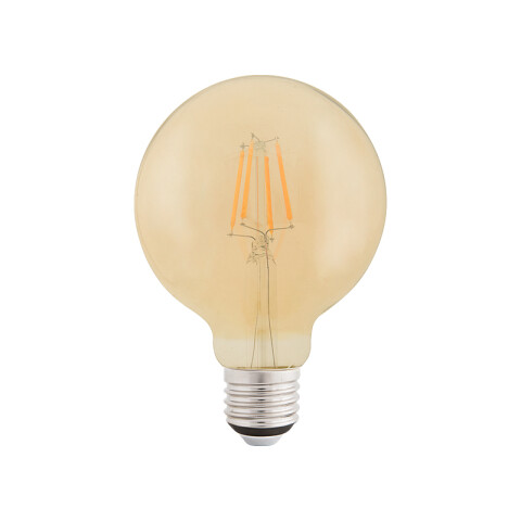 Lámpara LED G95 globo ámbar E27 4W 280Lm cálida TE3150