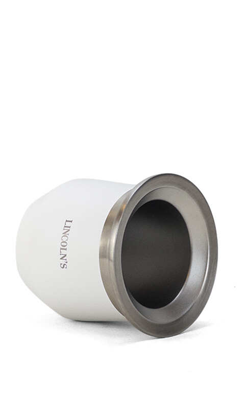 MATE TUNEZ ACERO INOXIDABLE BLANCO