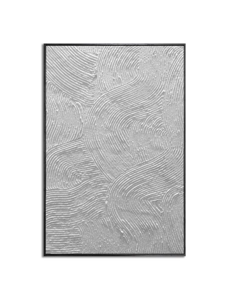 CUADRO CANVAS 60x90cm MARCO NEGRO PINTURA BLANCO 1 CUADRO CANVAS 60x90cm MARCO NEGRO PINTURA BLANCO 1