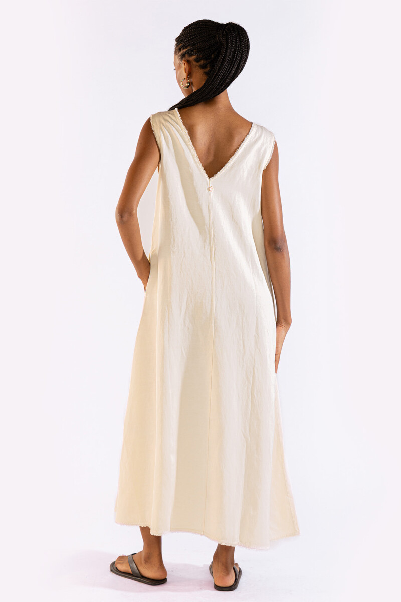 LARA LONG DRESS Cream